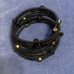 Black crystals bracelet